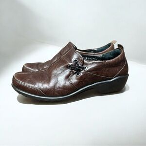 🌻Romika 'City Light 45' Distressed Burgundy Comfort Loafers Women's Size 37